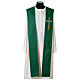 Stola verde rossa croce grano s1