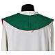 Stola verde rossa croce grano s6