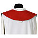 Stola verde rossa croce grano s7