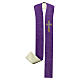 White and purple wheat cross stole s3
