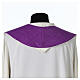 White and purple wheat cross stole s6