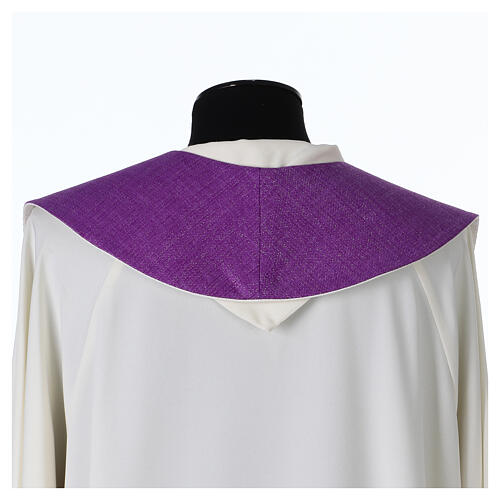 Stola croce grano viola bianca 6