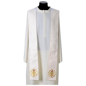 Damasco stole with IHS embroidery