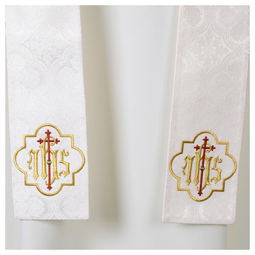 Damasco stole with IHS embroidery 4
