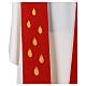 Red stole with symbols of the Holy Spirit s2