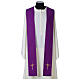 Single-coloured stole with stylised cross s9