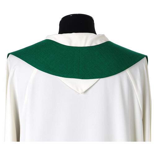 Simple single color stole with stylized cross 10