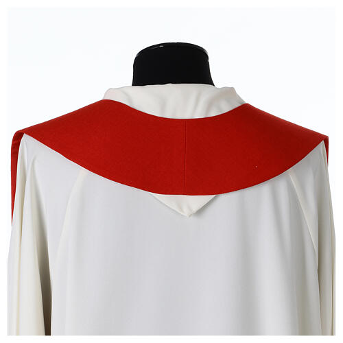 Simple single color stole with stylized cross 12