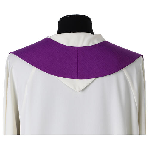 Simple single color stole with stylized cross 13