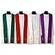 Simple single color stole with stylized cross s1