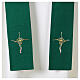 Simple single color stole with stylized cross s2