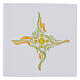 Embroidered altar linens with cross-shaped wavy pattern s1