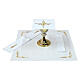 Embroidered altar linens with cross-shaped wavy pattern s2