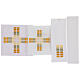 Mass altar linen set with modern geometric motifs crosses s3