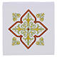 Altar linens with cross, swirls, and flowers s1