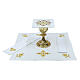 Altar linens with cross, swirls, and flowers s2