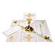 Eucharistic altar linens with cross, grape, and wheat s2
