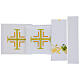 Eucharist mass linen set with cross, grapes, and wheat s3