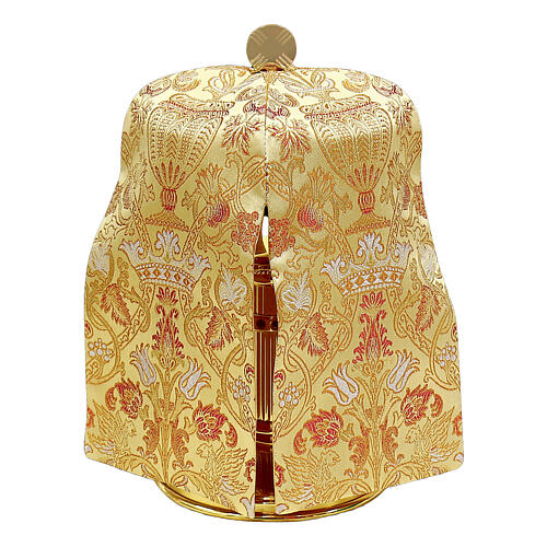 Cover with floral embroidery for ciborium 1