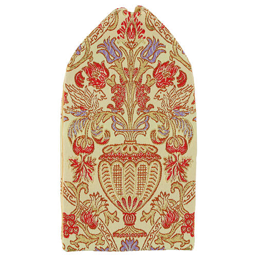 Capa para píxide bordada com flores 2