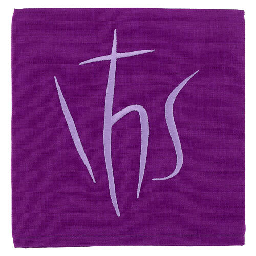Church chalice pall with IHS embroidery 5
