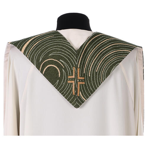 Grüne Priesterstola mit Jubiläumslogo 2025 5