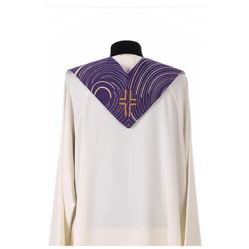 Priest Stole Jubilee 2025 Purple Woven Base 5