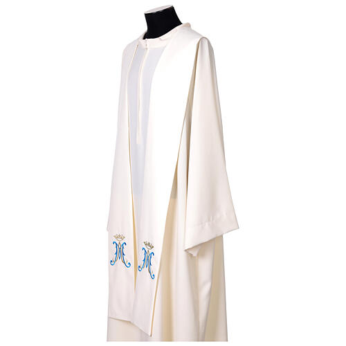 Ivory Marian Stole Machine Embroidered 3