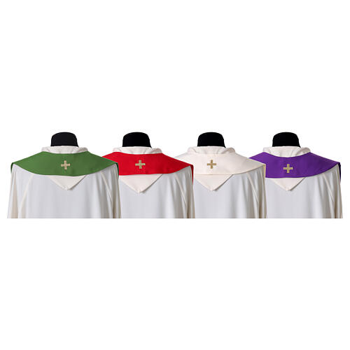 Stola IHS cucito a macchina filo oro 7