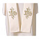 Stola IHS cucito a macchina filo oro s5