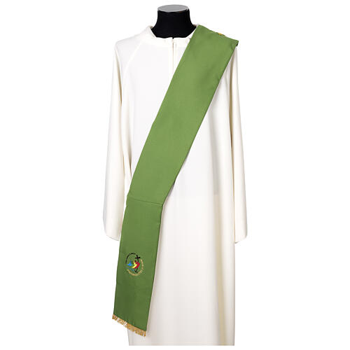 Diaconal stole in polyester with embroidered Jubilee 2025 logo 3