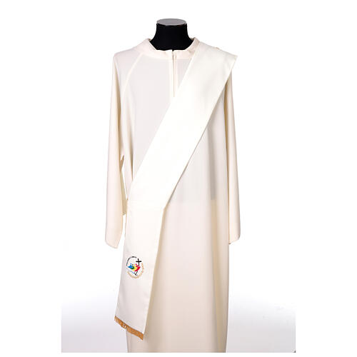 Diaconal stole in polyester with embroidered Jubilee 2025 logo 7