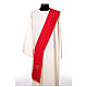 Diaconal stole in polyester with embroidered Jubilee 2025 logo s6