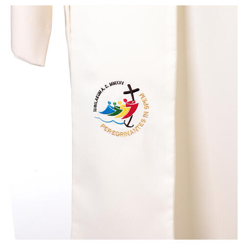 Polyester Deacon Stole with Embroidered Jubilee 2025 Logo 2