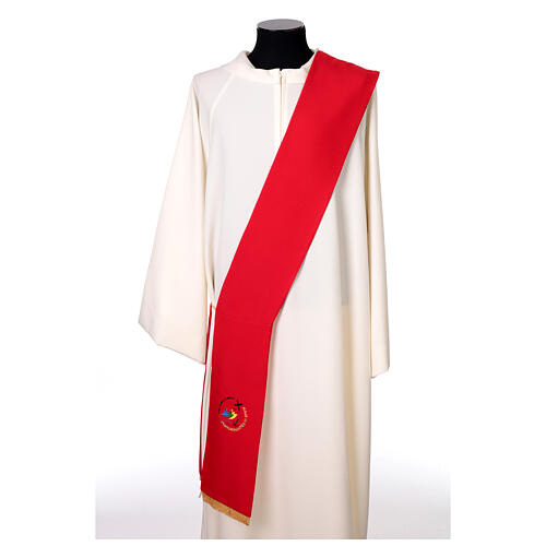 Polyester Deacon Stole with Embroidered Jubilee 2025 Logo 6