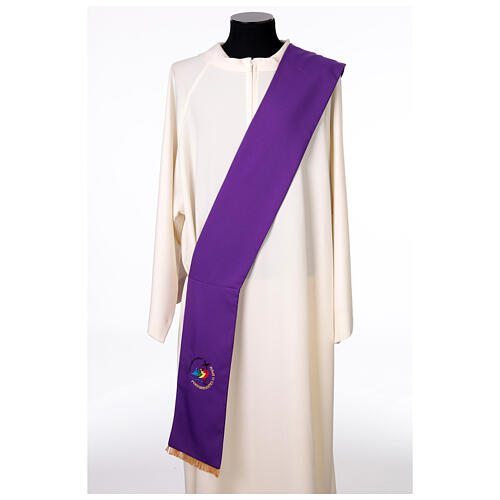 Polyester Deacon Stole with Embroidered Jubilee 2025 Logo 8