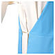 Étole diaconale en polyester bleu logo Jubilé 2025 brodé s3
