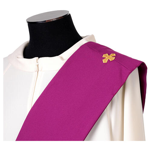 Jubilee 2025 deacon stole morello embroidered logo 4