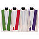 Chasuble en polyester microfibre croix style moderne impression vague s10