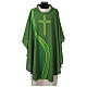 Microfiber polyester chasuble with modern style cross wave print s2
