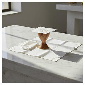 Mass linen set, 100% linen, Alpha and Omega
