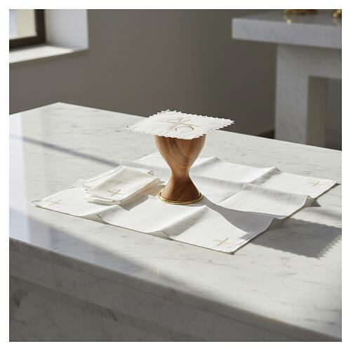 Mass linen set, 100% linen, Alpha and Omega 2
