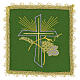 Liturgical Pall (Chalice Cover) with Embroidered Cross, Grapes and Wheat s3