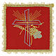 Liturgical Pall (Chalice Cover) with Embroidered Cross, Grapes and Wheat s4