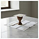 Altar linen set with gold Pax embroidery, 100% linen s2