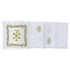 Altar linen set with gold Pax embroidery, 100% linen s4