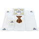 Marian Mass Linen Set in pure linen with golden floral embroidery s2