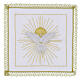 Set liturgico lino con simbolo dello Spirito Santo s1