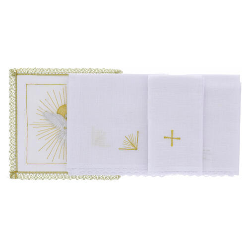 Mass Altar Linen Set with Holy Spirit 4
