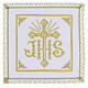 Mass linen set in linen with JHS monogram and cross s1